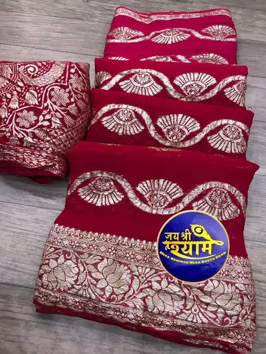 Pure gorjet fabric MX Jari uploaded by Deepika Designer Saree on 5/21/2023