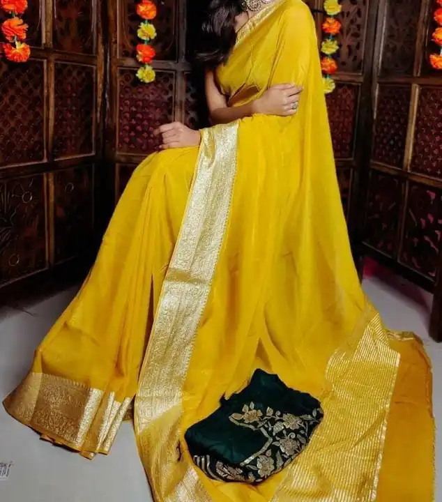 Pure oranza silk uploaded by Deepika Designer Saree on 5/21/2023