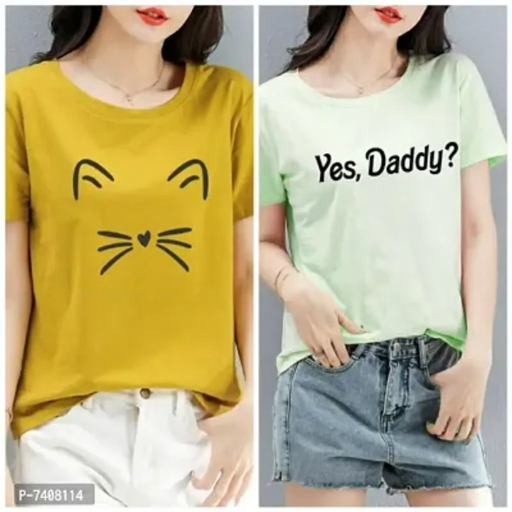 T shirt for women pack of 2 uploaded by Sharma fashion on 5/21/2023