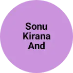Business logo of Sonu kirana and electrical store