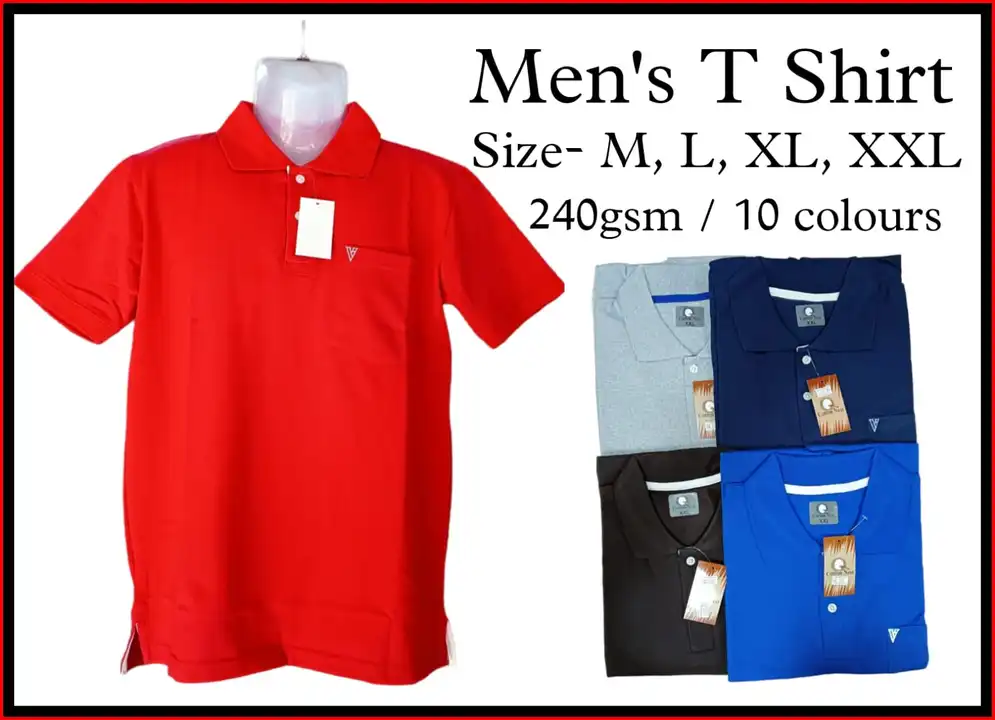 Collar T Shirt ( m,l,xl,xxl) uploaded by Falcon enterprises on 5/21/2023