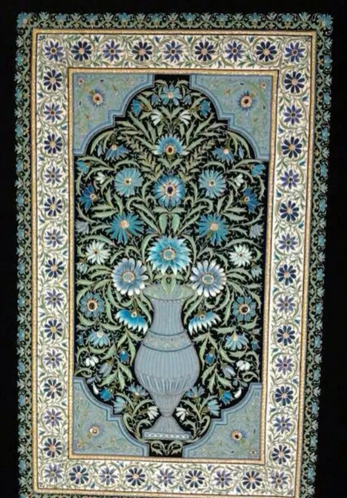 Wall hanging zari jewel handmade carpet  uploaded by business on 5/21/2023