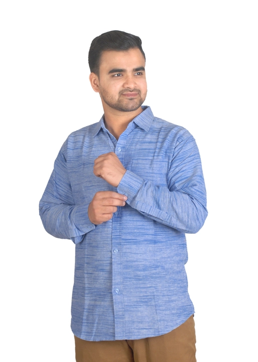 Men's stripe khadi shirt  uploaded by Aliza Apparels  on 5/21/2023