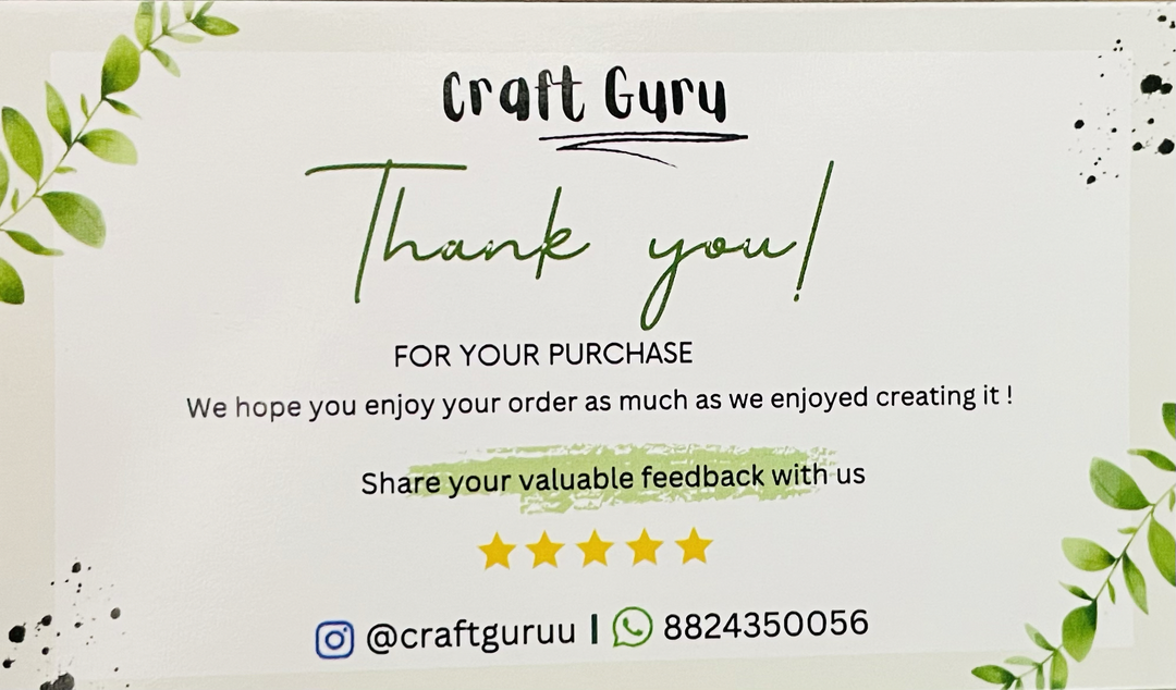 Visiting card store images of Craftguru