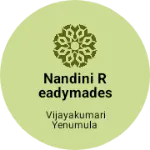 Business logo of Nandini readymades &cloth shop