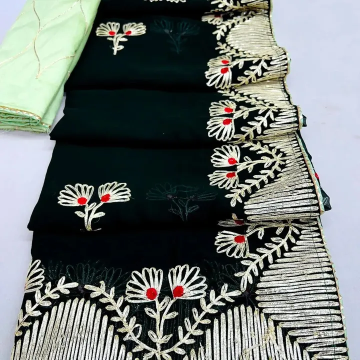 Georgette work saree  uploaded by SAURYA LIFE STYLE on 5/21/2023