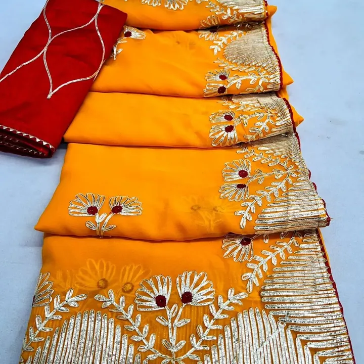 Georgette work saree  uploaded by SAURYA LIFE STYLE on 5/21/2023