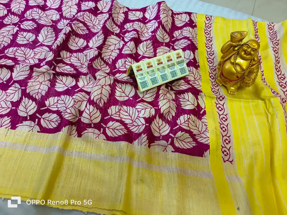 Pure Tussar Ghicha Printed Silk Saree  uploaded by Handloom Plus  on 5/21/2023