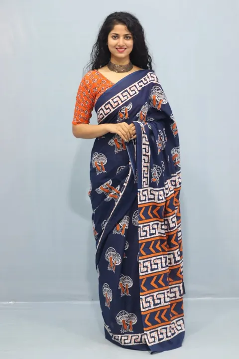 NEW COLLECTION
All available 
Latest hand work  sarees
Best quality 
Without pom pom
With blouse
Bag uploaded by Saiba hand block on 5/21/2023