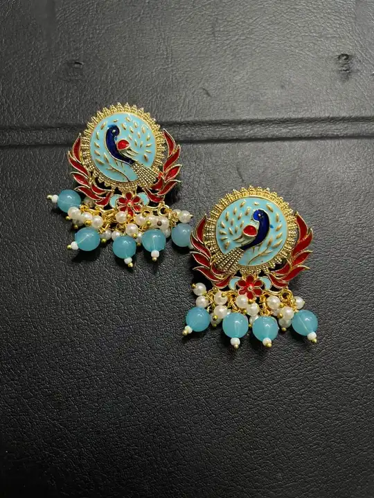 Meenakari stud earring  uploaded by business on 5/21/2023