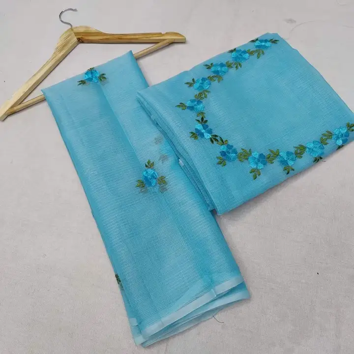 Kota doria embroidery work suit  uploaded by Ansari Handloom on 5/21/2023