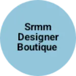 Business logo of SRMM DESIGNER BOUTIQUE