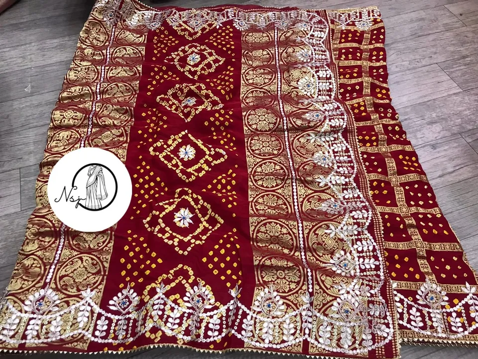 presents Trending  wedding special saree*

👉keep shopping with us 

❤️🌹original product 🌹❤️

👉PU uploaded by Gotapatti manufacturer on 5/22/2023