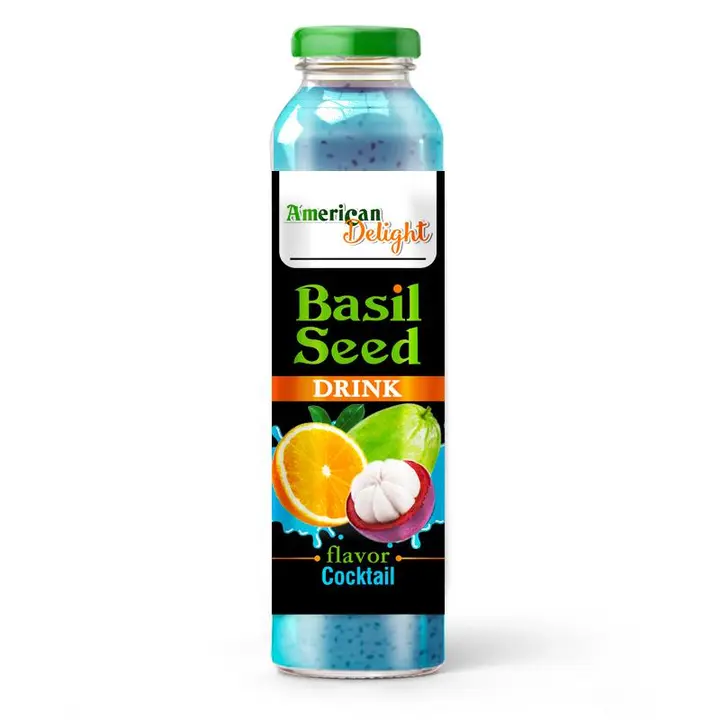 American delight basil seeds juice drink uploaded by business on 5/22/2023
