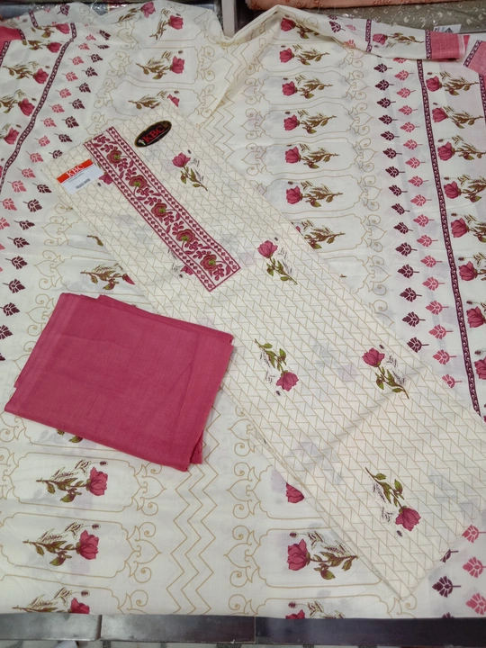 Cotton dupatta suit only uploaded by Kapda on 5/22/2023