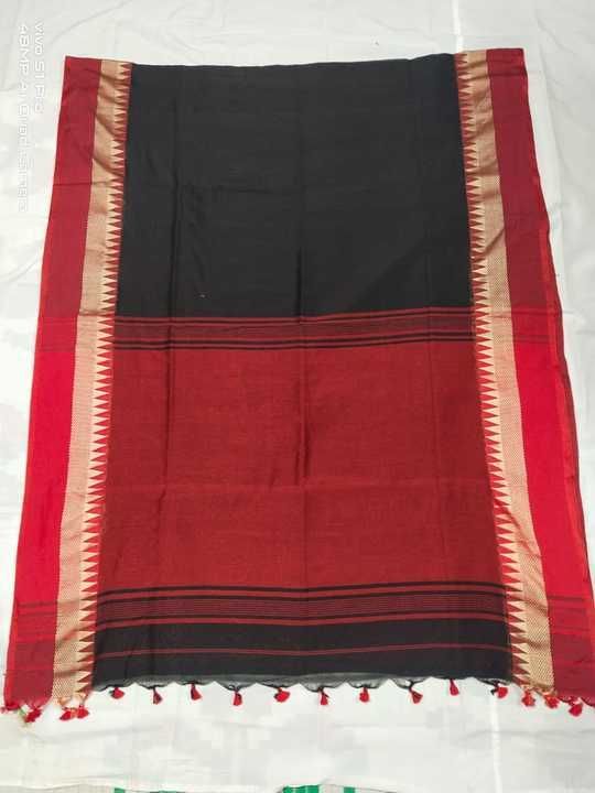 Khadi Temple Border Saree uploaded by business on 3/10/2021