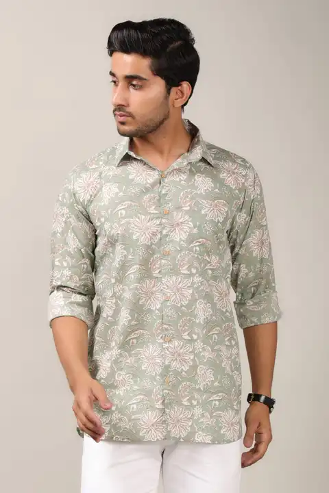Pure cotton shirt  uploaded by Bagru Hand Block Print Jaipur on 5/22/2023