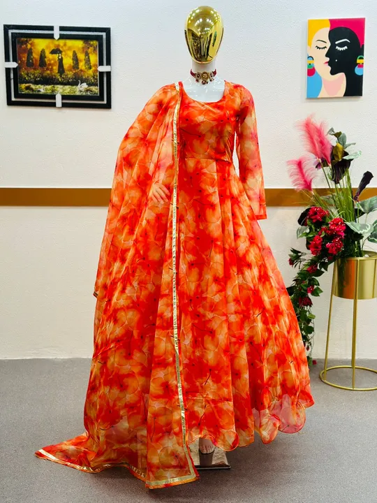 New DNew Designer Party Gown & Dupatta Set ZC&8978 uploaded by Fatema Fashion on 5/22/2023
