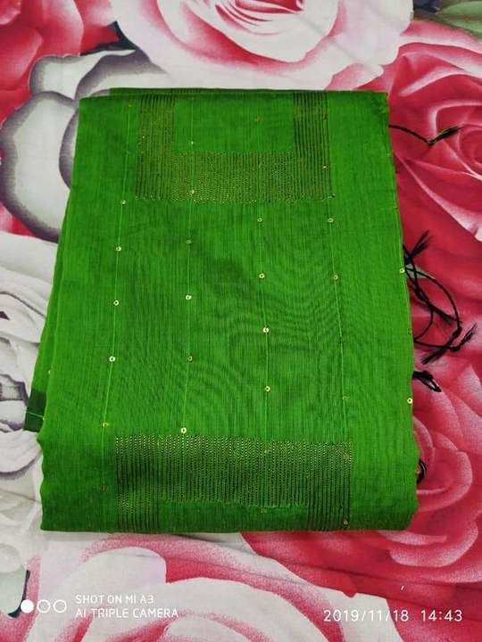 Sequnce silk saree uploaded by business on 3/10/2021