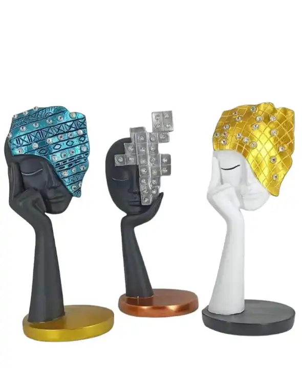 Myra Set of 3 Abstract Table Top Home Decor Statue uploaded by business on 5/22/2023