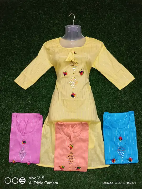 Rayon miror work only wholesale  uploaded by Sneha collection 9593994622 call me on 5/22/2023