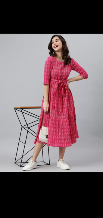 Jenni pink dress uploaded by Shree shyam enterprises on 5/22/2023