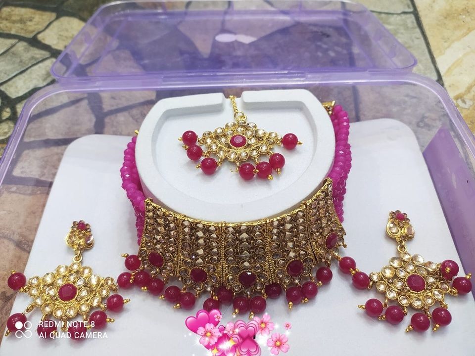 Beutiful neckless set uploaded by Vicky shopping india on 3/10/2021
