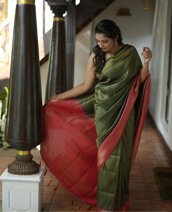 Rich pallu with allover zari weaving design saree  uploaded by DHANANJAY CREATIONS on 5/22/2023