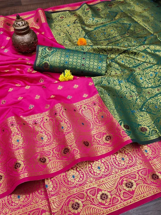 Lichi silk saree uploaded by VARDHAK COLLECTION  on 5/22/2023