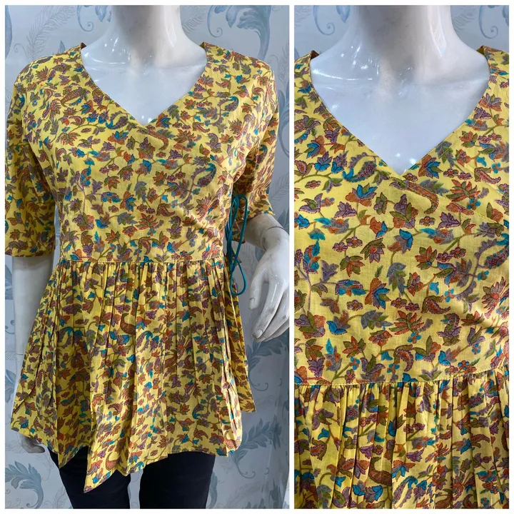Pure cotton short tops for summer  uploaded by Radhe international on 5/22/2023