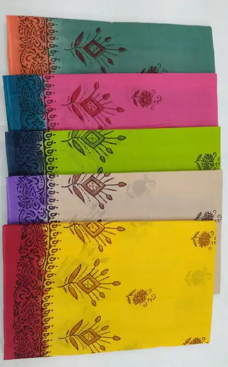 Pure cotton Hand Print Block W/P  uploaded by Sri Manisha Sarees on 5/22/2023