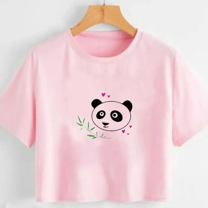 Panda printed Crop top for girls and women  uploaded by Yup It's Trendy on 5/30/2024