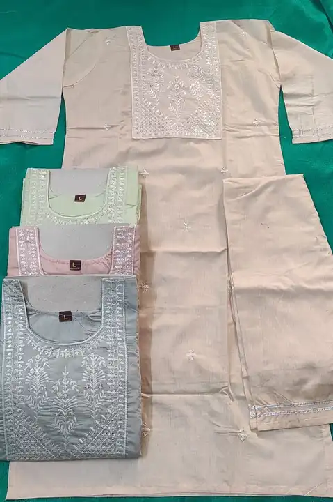 Chanderi pant set uploaded by business on 5/22/2023