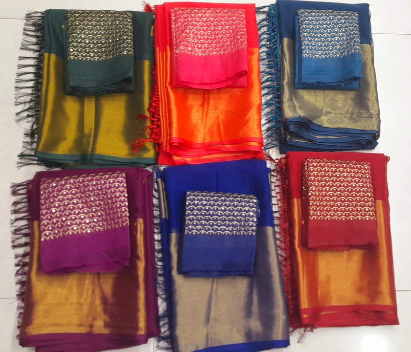 11by4 patta siffon uploaded by TEJAS SAREES on 5/22/2023