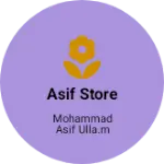 Business logo of Asif store