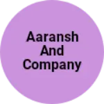 Business logo of Aaransh and company