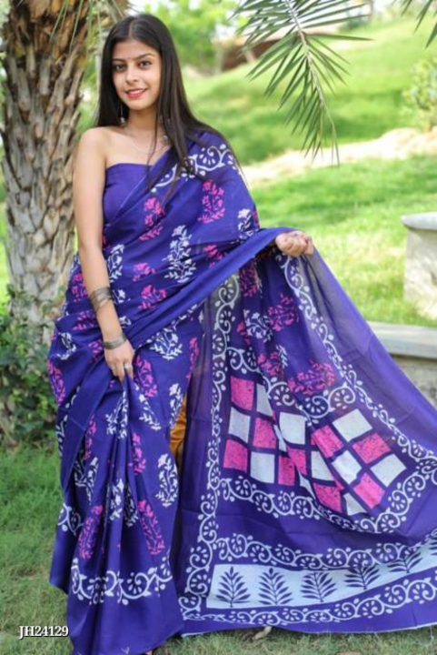 Pure cottan mulmul sarees  uploaded by Handloom print on 5/22/2023