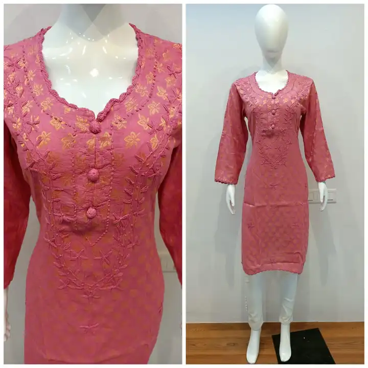 Luchnawi cotton kurti  uploaded by Arshiya fashion Ledis suit on 5/22/2023