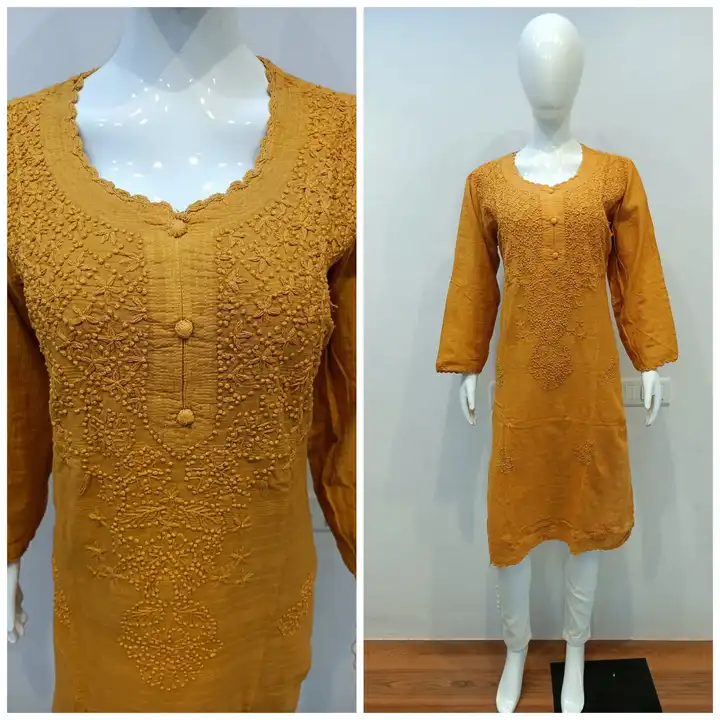 Luchnawi cotton kurti  uploaded by Arshiya fashion Ledis suit on 5/22/2023