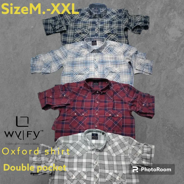 Oxford check bulgy pocket  uploaded by Hridaan Enterprise on 5/22/2023