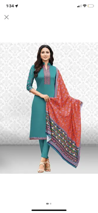 Cotton Silk Kurta set with Printed dupatta uploaded by business on 5/22/2023