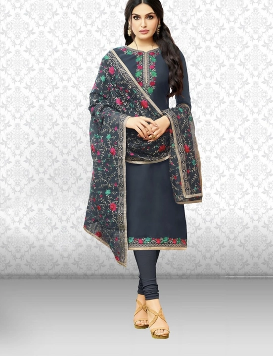 Unstitched chanderi salwar suits uploaded by business on 5/22/2023