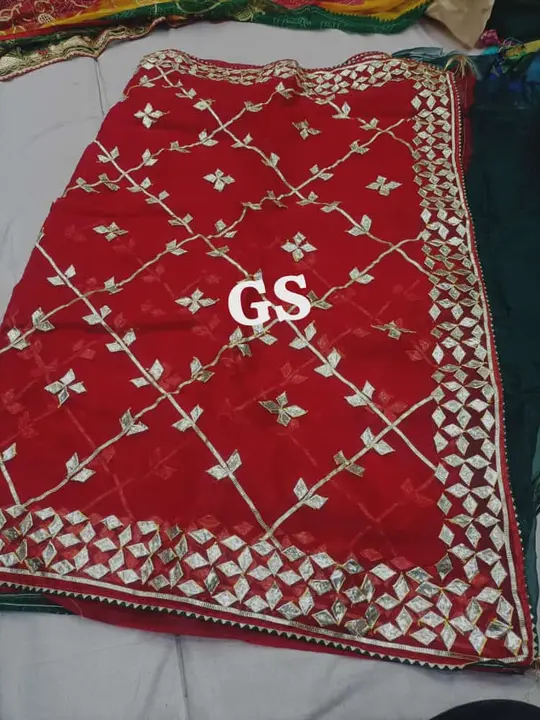🤯😳New launch designer 🤯🤯             👉  pure organza  saree 
                                   uploaded by Gotapatti manufacturer on 5/23/2023