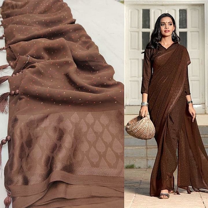Georgette Saree  uploaded by business on 7/13/2020