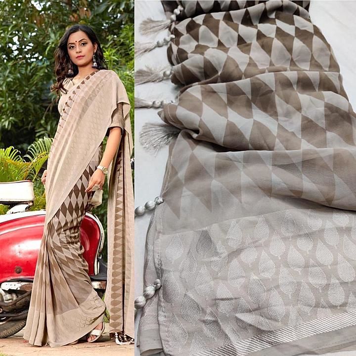 Georgette Saree  uploaded by Outfitto on 7/13/2020