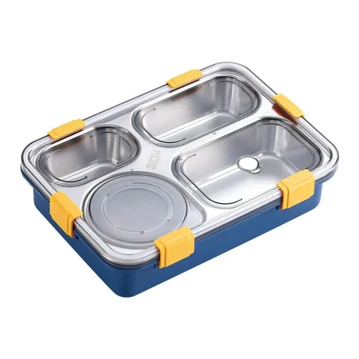 Stainless Steel Lunch Box 4 in 1] uploaded by Buyerz Choice on 5/29/2024