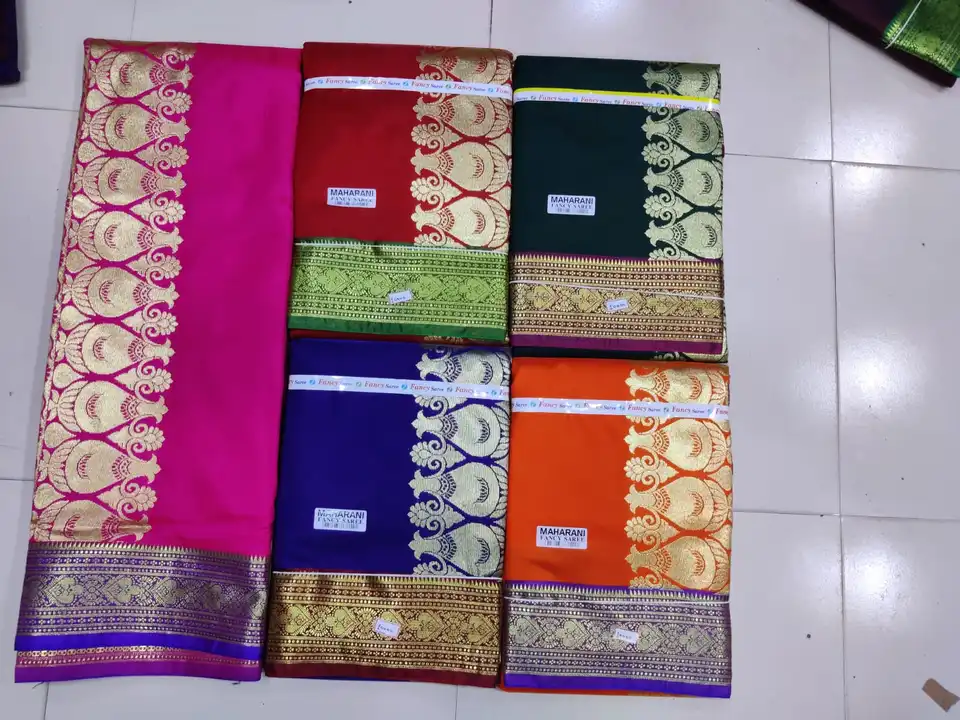 Maharani Rich silk heavy quality saree
Soft silk
 uploaded by Radhika clothes on 5/23/2023