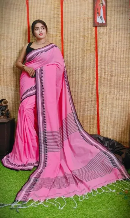 Handloom khadi cotton saree  with blouse pieces  uploaded by Sujata saree cantre on 5/23/2023
