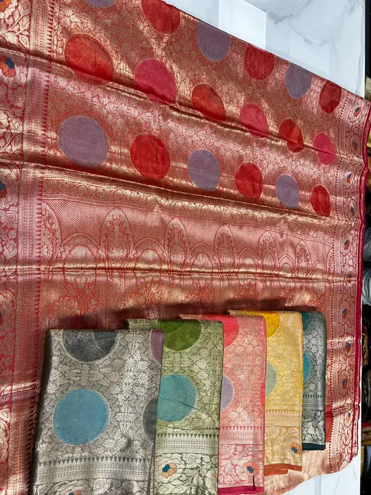 Orgenza simar rich pallu uploaded by Dharmanandan Textile on 5/23/2023