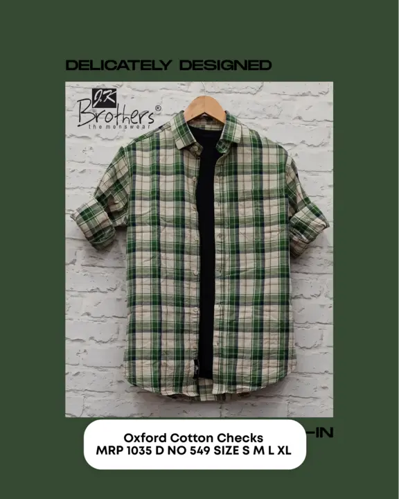 Men's Cotton Checks Shrit  uploaded by Jk Brothers Shirt Manufacturer  on 5/23/2023